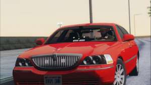 Lincoln Town Car 2010 for GTA San Andreas red colour