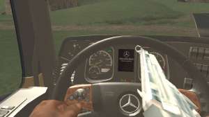 Mercedes-Benz Actros Mp4 v2.0 Tandem Big for GTA San Andreas interior