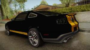 Ford Mustang GT500 for GTA San Andreas rear view