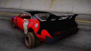 Ford Falcon 1972 Red Bat for GTA San Andreas rear view