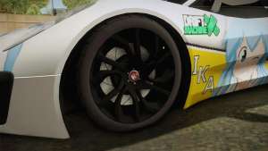 Jaguar C-X75 Ika Musume Itasha for GTA San Andreas wheels