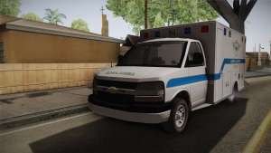 Chevrolet Express 2011 Ambulance for GTA San Andreas front view