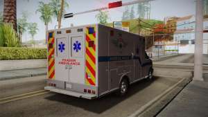 Chevrolet Express 2011 Ambulance for GTA San Andreas rear