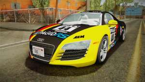 Audi R8 Coupe 4.2 FSI quattro US-Spec v1.0.0 YCH for GTA San Andreas yellow+black