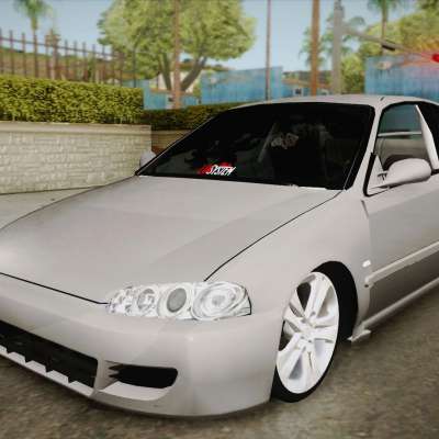 Honda Civic Coupe DX 1995 for GTA San Andreas front view