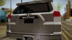Toyota 4runner 2010 for GTA San Andreas rear view