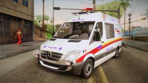 Mercedes-Benz Sprinter 2012 SA EMS Alliance for GTA San Andreas front view