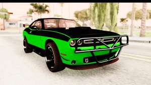 Dodge Challenger F&amp;F 7 for GTA San Andreas front view