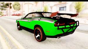 Dodge Challenger F&amp;F 7 for GTA San Andreas rear view