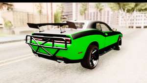 Dodge Challenger F&amp;F 7 for GTA San Andreas rear