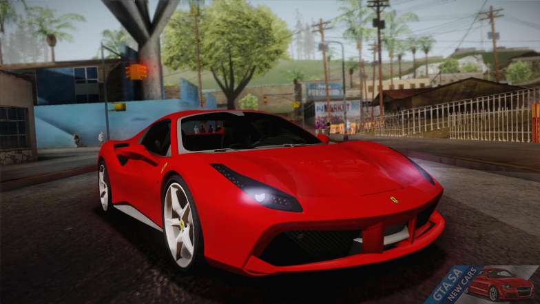 Ferrari 488 Spider for GTA San Andreas front view