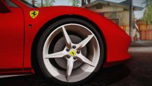 Ferrari 488 Spider for GTA San Andreas wheels