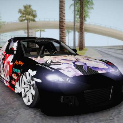 Mazda RX-8 VIP Stance Shimakaze Itasha for GTA San Andreas front view