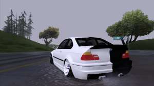 BMW E46 Good and Evil for GTA San Andreas rear view