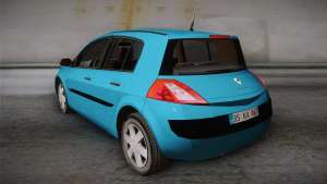 Renault Megane 2 Hatchback v2 for GTA San Andreas rear view