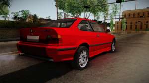 BMW 328i E36 Coupe for GTA San Andreas rear view