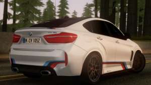 BMW X6M PML ED for GTA San Andreas rear view