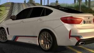 BMW X6M PML ED for GTA San Andreas rear