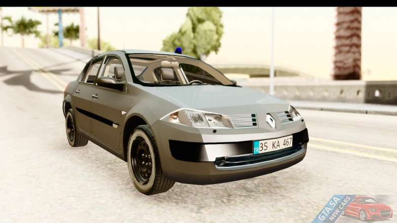 Renault Megane 2 Sedan Unmarked Police Car for GTA San Andreas front view