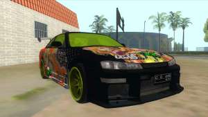 Azuki Azusa Itasha Nissan Silvia Vinyl for GTA San Andreas front view