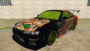 Azuki Azusa Itasha Nissan Silvia Vinyl for GTA San Andreas front