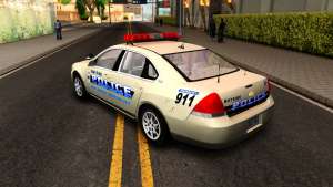 2007 Chevy Impala Bayside Police for GTA San Andreas rear view