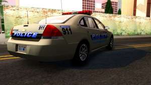 2007 Chevy Impala Bayside Police for GTA San Andreas rear