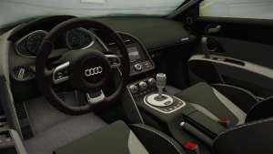 Audi R8 Coupe 4.2 FSI quattro US-Spec v1.0.0for GTA San Andreas interior