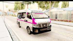 Nissan NV350 Urvan Comercial Mexicana for GTA San Andreas front view