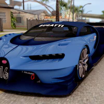 Bugatti Vision GT for GTA San Andreas front view