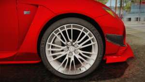 Lexus RC F RocketBunny for GTA San Andreas wheels