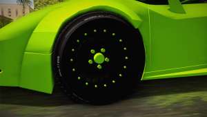 Lamborghini Huracan Rocket Bunny 2014 for GTA San Andreas - wheels
