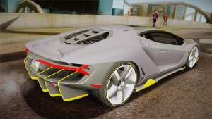 Lamborghini Centenario LP770-4 for GTA San Andreas - rear view
