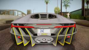 Lamborghini Centenario LP770-4 for GTA San Andreas - rear