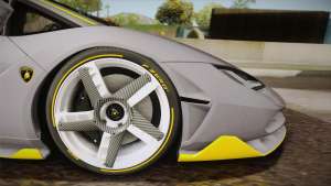 Lamborghini Centenario LP770-4 for GTA San Andreas - wheels
