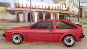 Volkswagen Scirocco Mk2 Stock for GTA San Andreas - side view