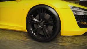 Audi R8 V10 Plus Coupe for GTA San Andreas - wheels