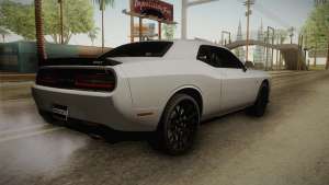 Dodge Challenger SRT Hellcat for GTA San Andreas - rear view