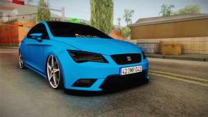 Seat Leon FR Blue for GTA San Andreas - front view