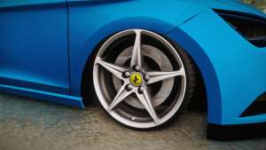 Seat Leon FR Blue for GTA San Andreas - wheels