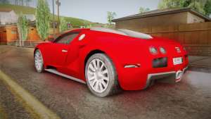 Bugatti Veyron for GTA San Andreas - rear view