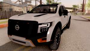 Nissan Titan Warrior 2017 for GTA San Andreas - front view