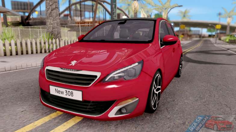 Peugeot 308 2016 for GTA San Andreas - front view