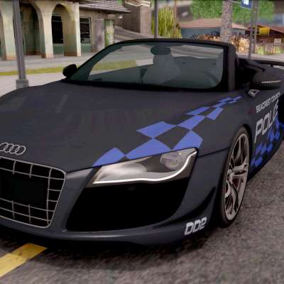 Audi R8 High Speed Police for GTA San Andreas - front view
