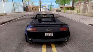 Audi R8 High Speed Police for GTA San Andreas - rear view