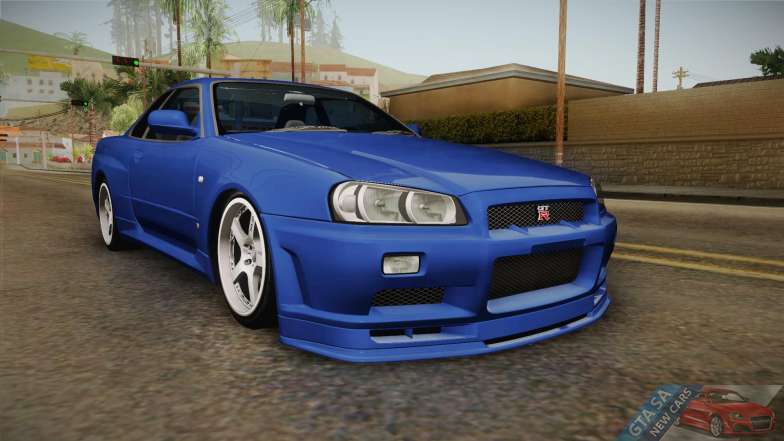 Nissan Skyline GT-R34 Tunable for GTA San Andreas - front view
