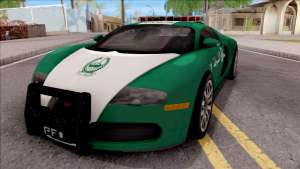 Bugatti Veyron Dubai High Speed Police for GTA San Andreas - front view