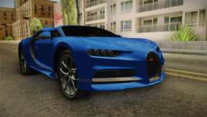 Bugatti Chiron Spyder for GTA San Andreas - front view