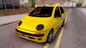 Daewoo Matiz Taxi for GTA San Andreas - front view