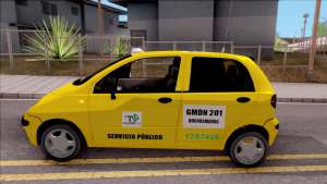 Daewoo Matiz Taxi for GTA San Andreas - side view